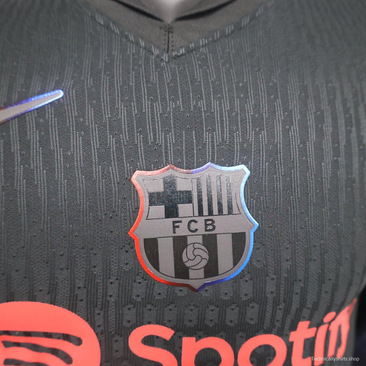 Player Version 24/25 Barcelona Away Black Jersey