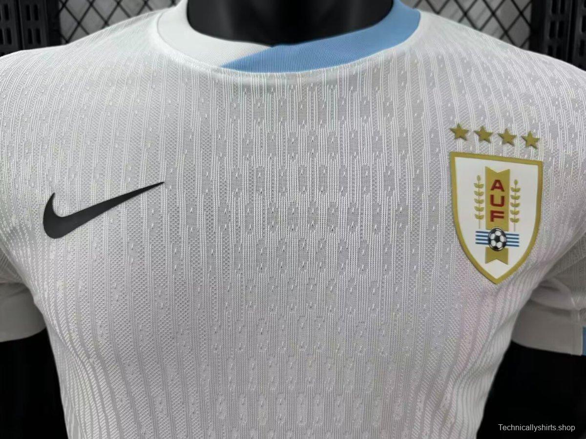 Player Version 2024 Uruguay Away White Jersey