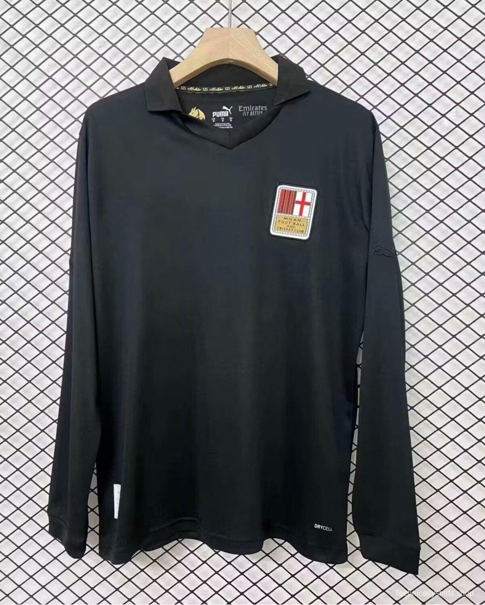 24/25 AC Milan 125Th Anniversary Black Long Sleeve Jersey