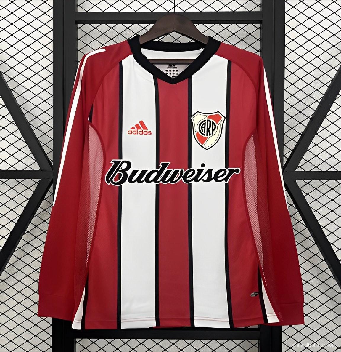 03/04 Retro River Plate Home Long Sleeve Jersey