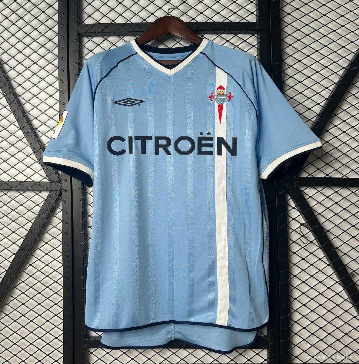 01/02 Retro Celta Home Jersey