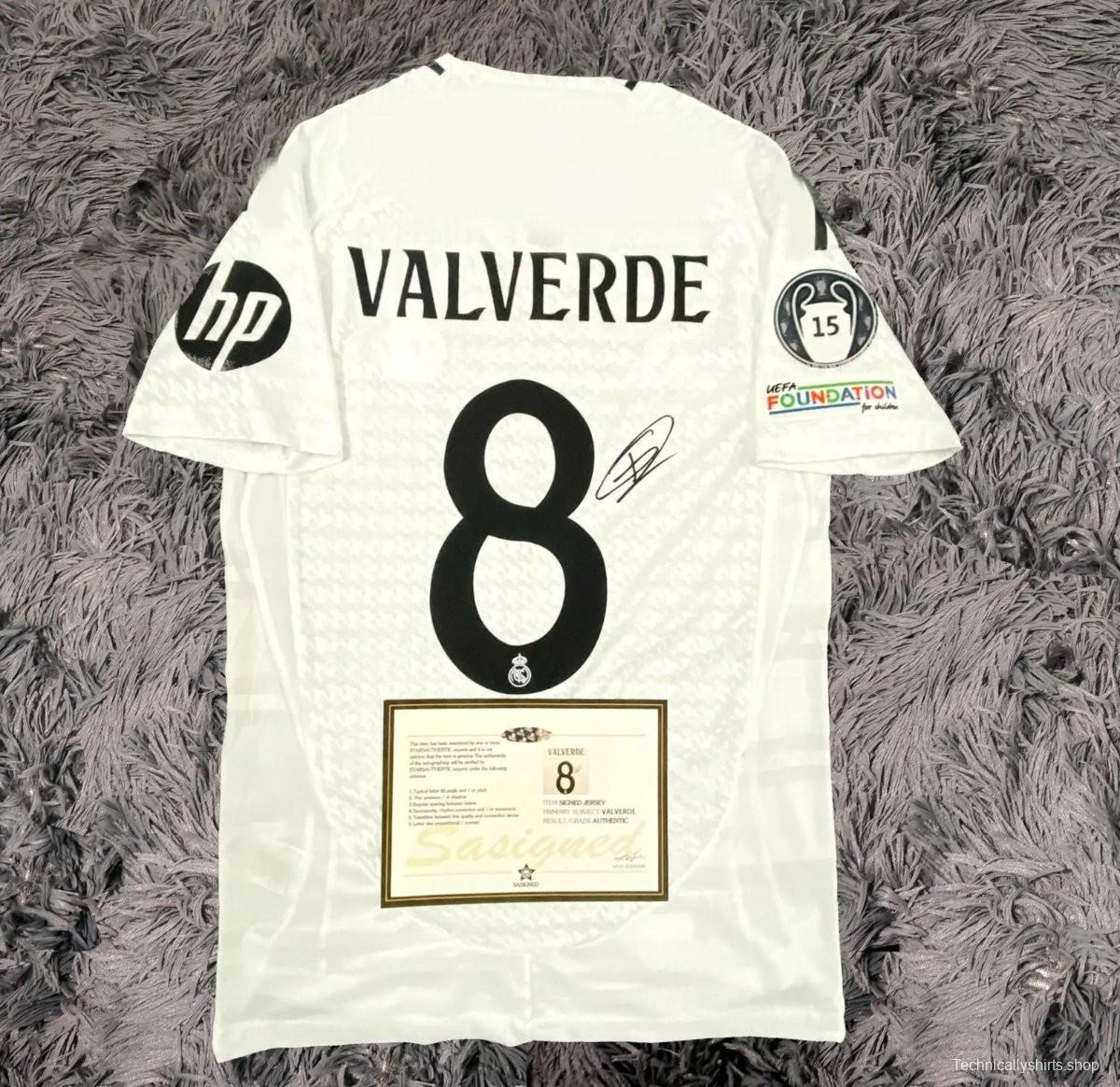 VALVERDE SIGNED REAL MADRID 24/25