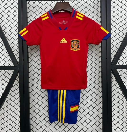 Retro 2010 Kids Spain Home Size 16-28 Jersey