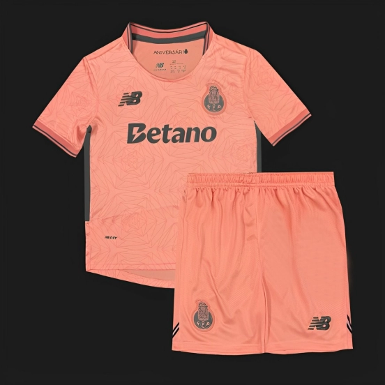 25/26 Kids Porto Away PINK Jersey