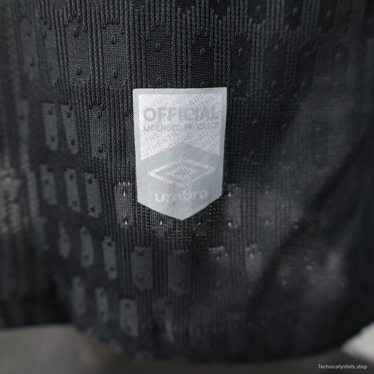 Player Version 25/26 Santos FC Black with Geometric Pattern Jersey