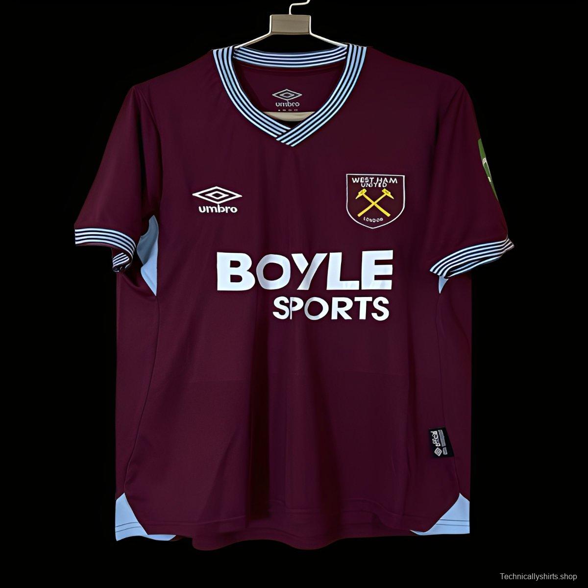 25/26 west Ham United Home Jersey