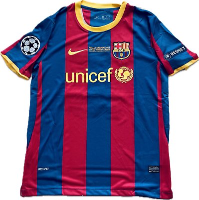 messi 10/11 ucl final signed