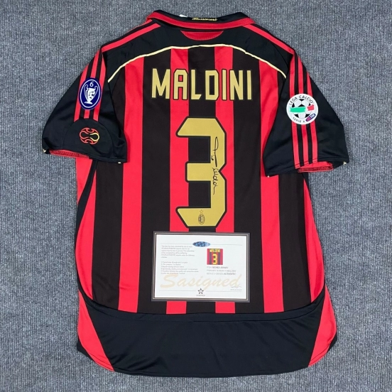 MALDINI 06/07 AC MILAN SIGNED