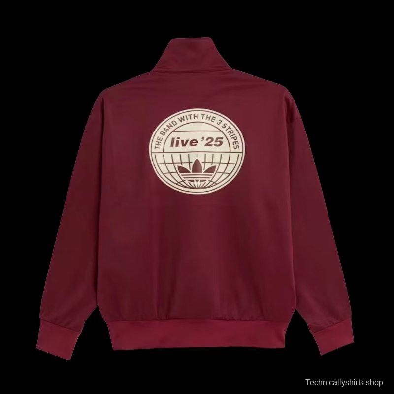 adidas x Oasis Tour Firebird Track Top Noble Maroon