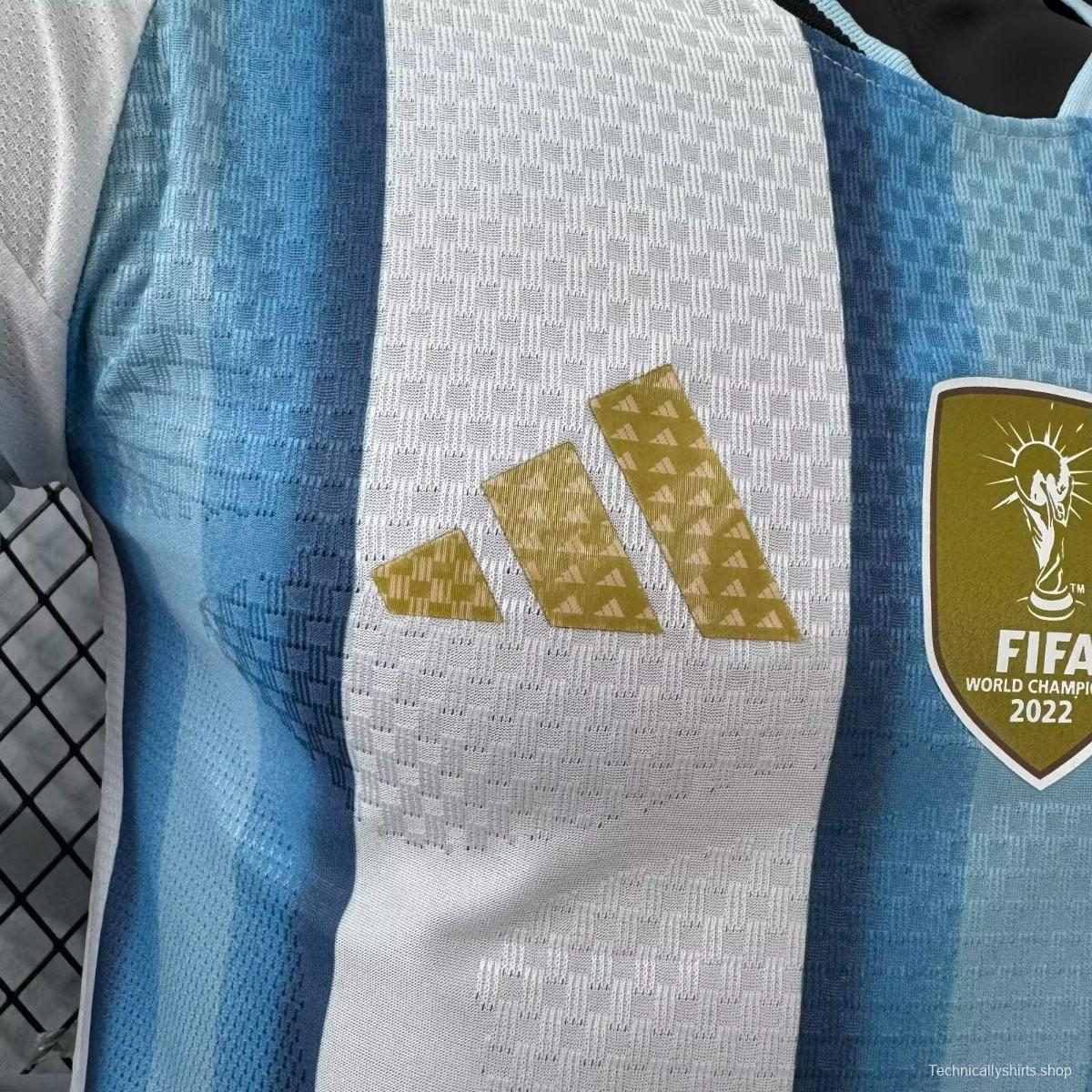 Player Version 2026 Argentina Home Long Sleeve Jersey
