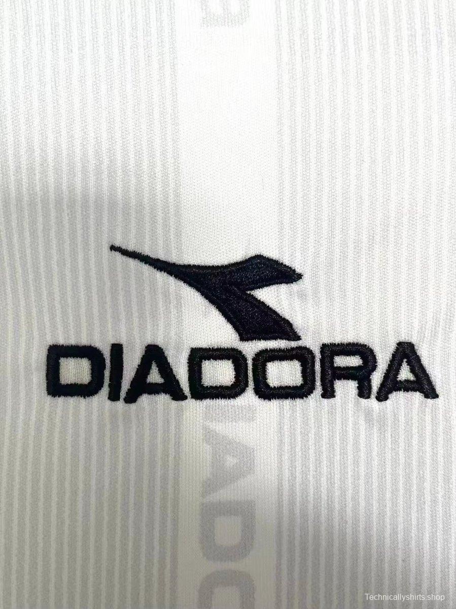 Retro 98/99 Roma Away White Long Sleeve Jersey