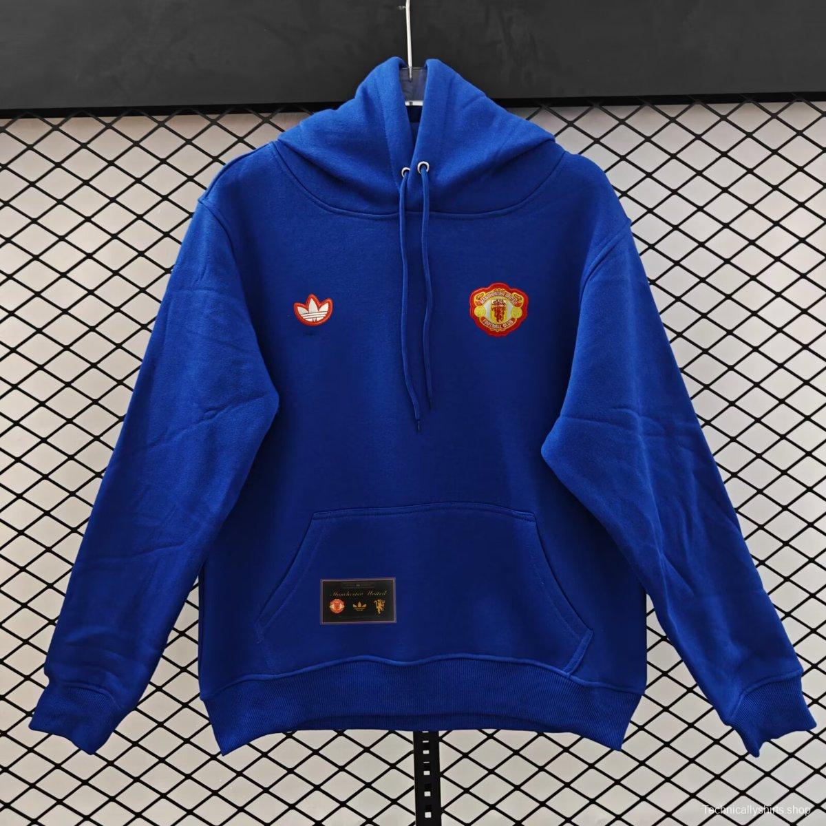 25/26 Manchester United Navy Hoodie Jacket-9 Colors