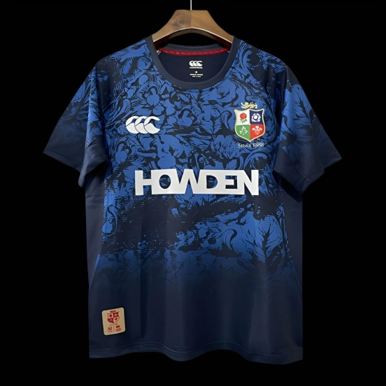 2025 British & Irish Lions Navy with Blue Pattern Jersey