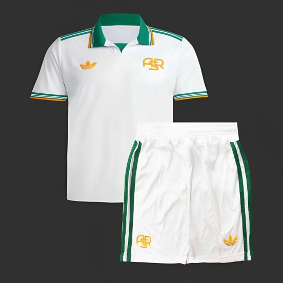 25/26 Kids AS Roma Third White Jersey