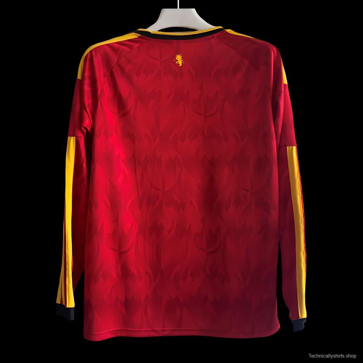 2026 Belgium Home Long Sleeve Jersey