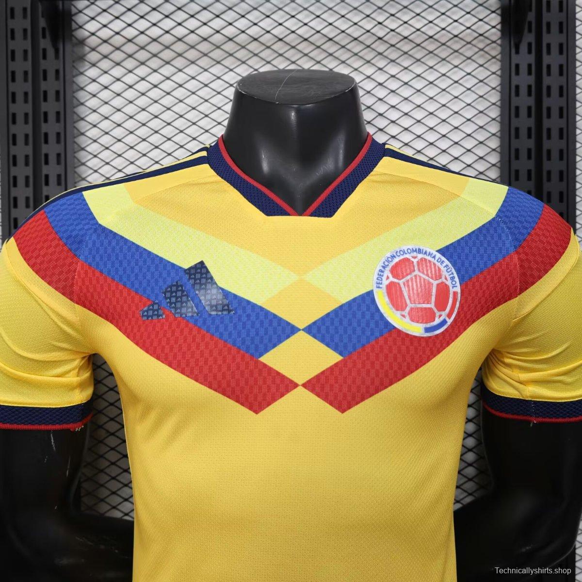 Player Version 2026 Colombia Yellow Pre-Match Jersey