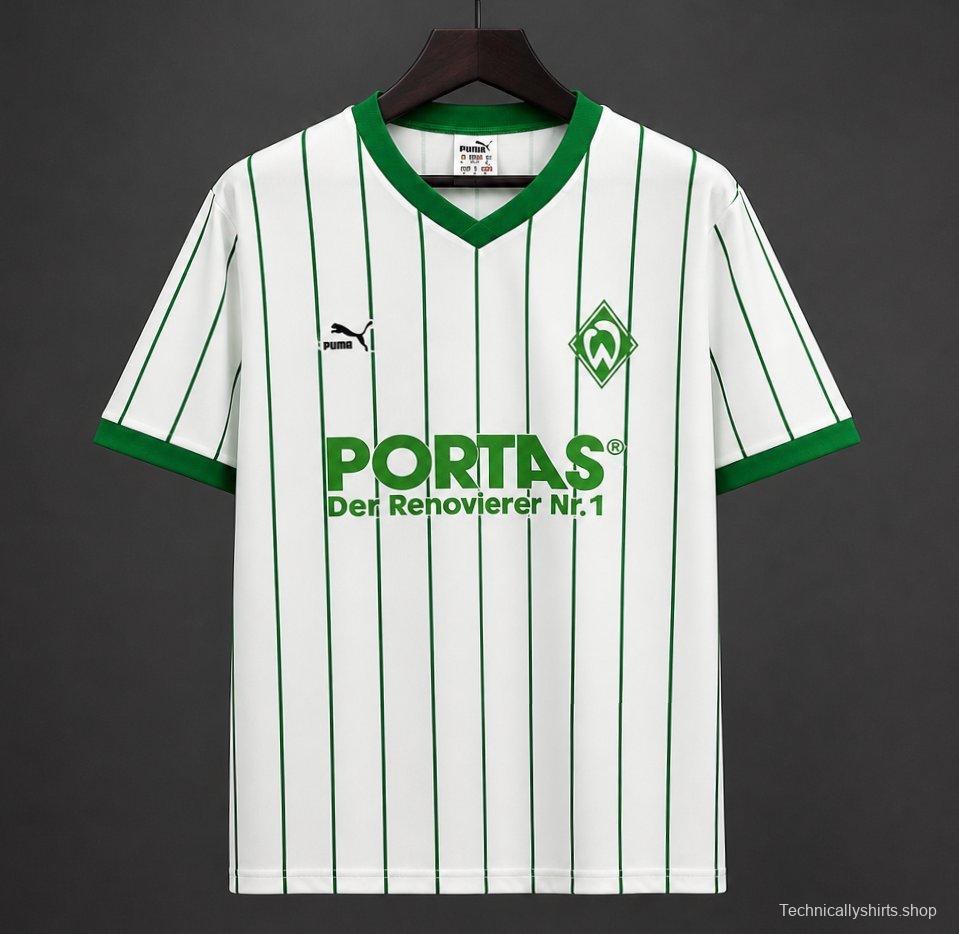 26/27 Werder Bremen White & Green Pinstripe  Vintage 2012/13  Remake Jersey