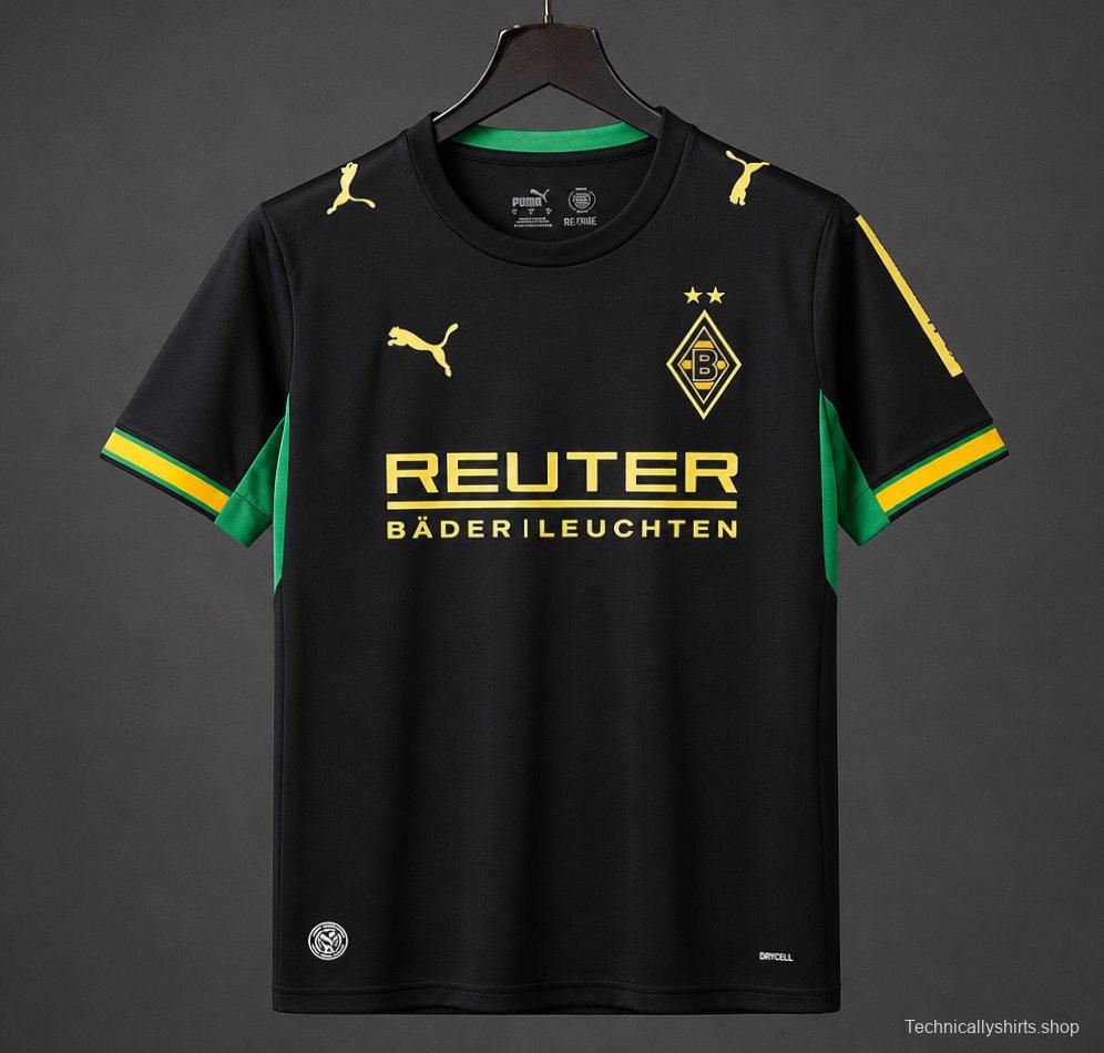 26/27 Borussia Mönchengladbach Black & Green Away Jersey