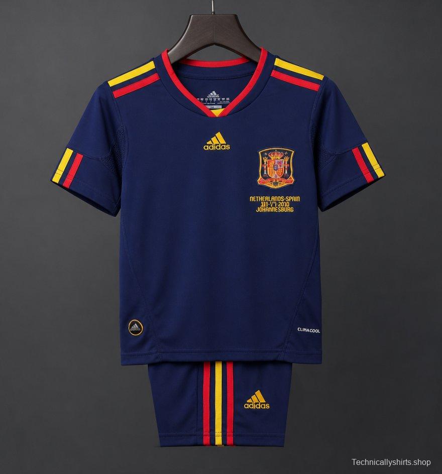 Retro Kids 2010 Spain Away Jersey