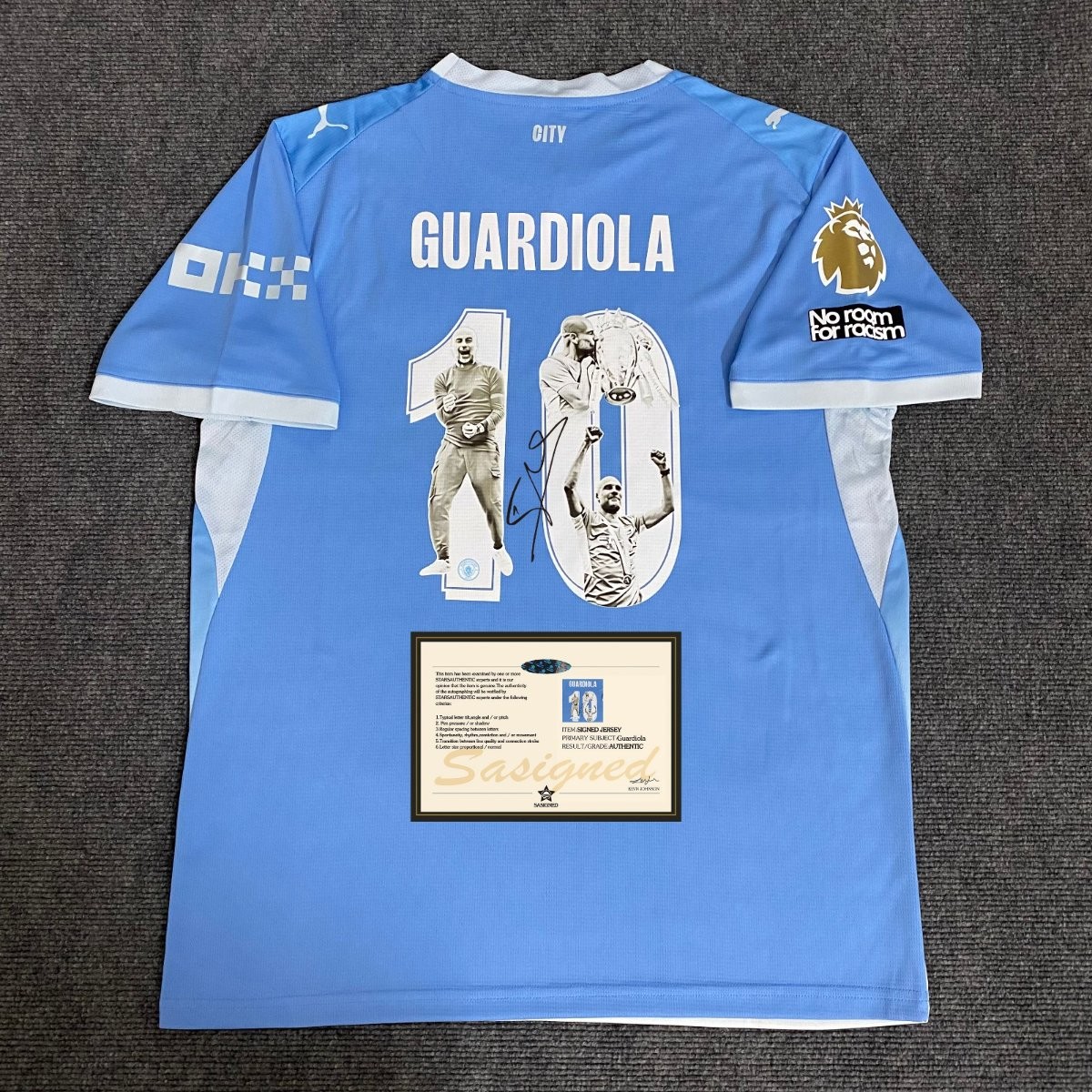 Pep Guardiola Special Signed Shirt