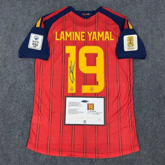 Yamal World Cup 2026 Signed Shirt