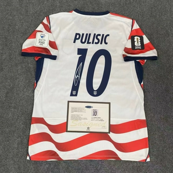 Pulisic 2026 World Cup Signed Shirt