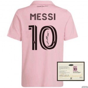 23/24 Inter Miami HOME Pink Messi SIGNED Jersey