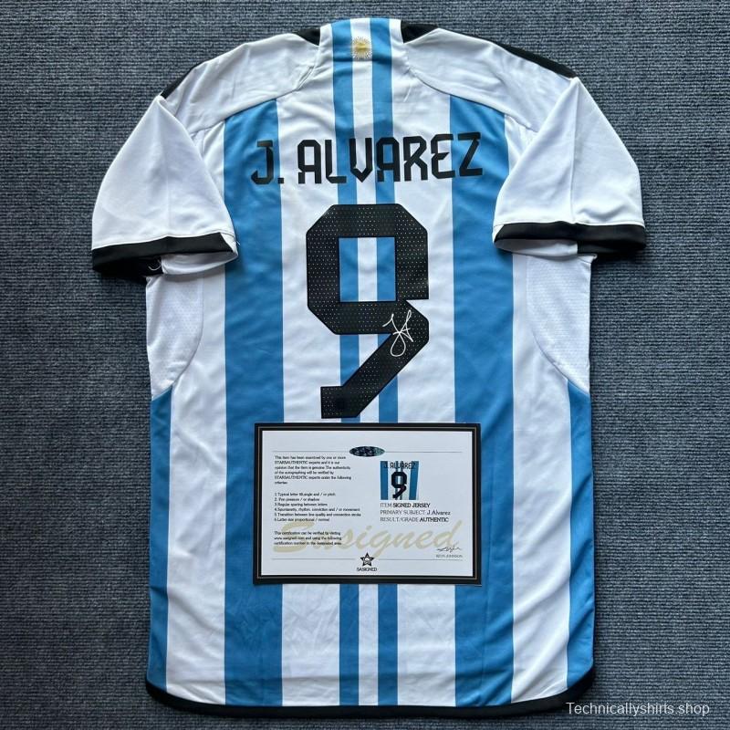 ALVAREZ ARGENTINA SHIRT SIGNED + COA