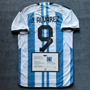 ALVAREZ ARGENTINA SHIRT SIGNED + COA