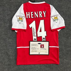 Thierry Henry Signature Arsenal Vintage