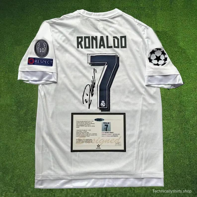 RONALDO 15/16 REAL MADRID UCL SIGNED