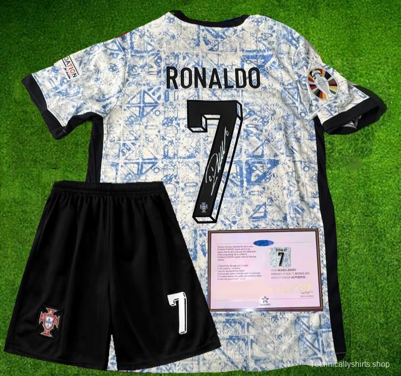 RONALDO AWAY PORTUGAL 2024 EURO SIGNED